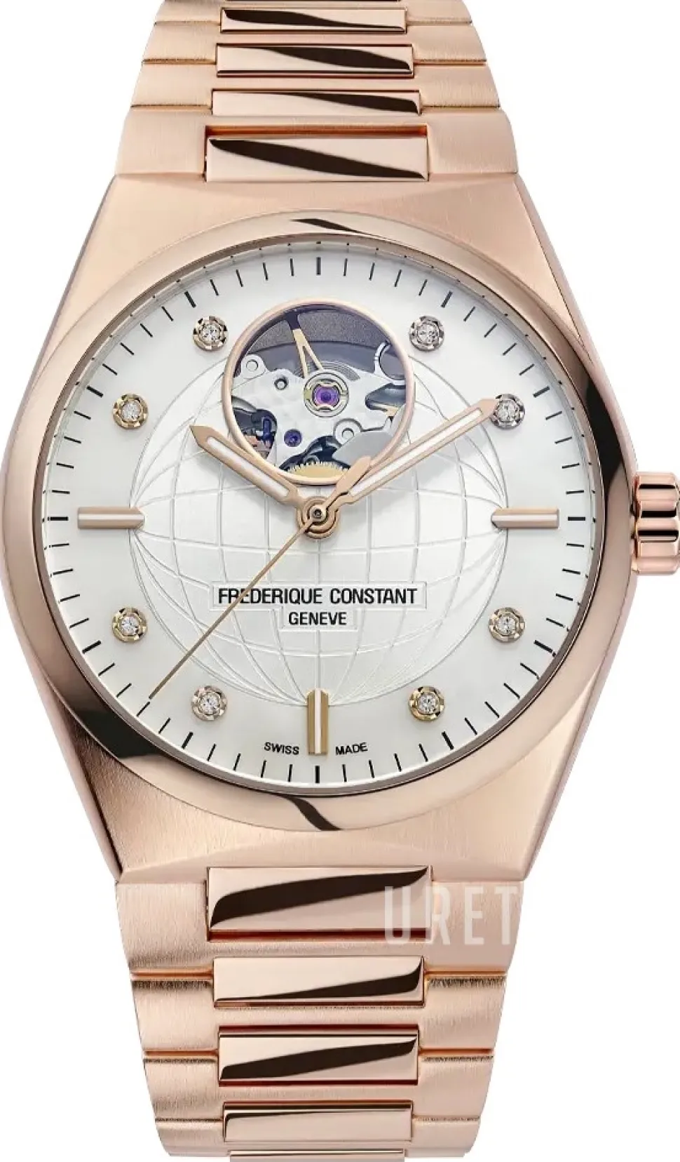 Highlife Ladies Automatic Heat Beat Vit/Roséguldstonat stål Ø34 mm