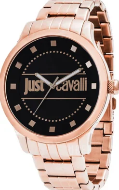 Huge Svart/Roséguldstonat stål Ø46 mm