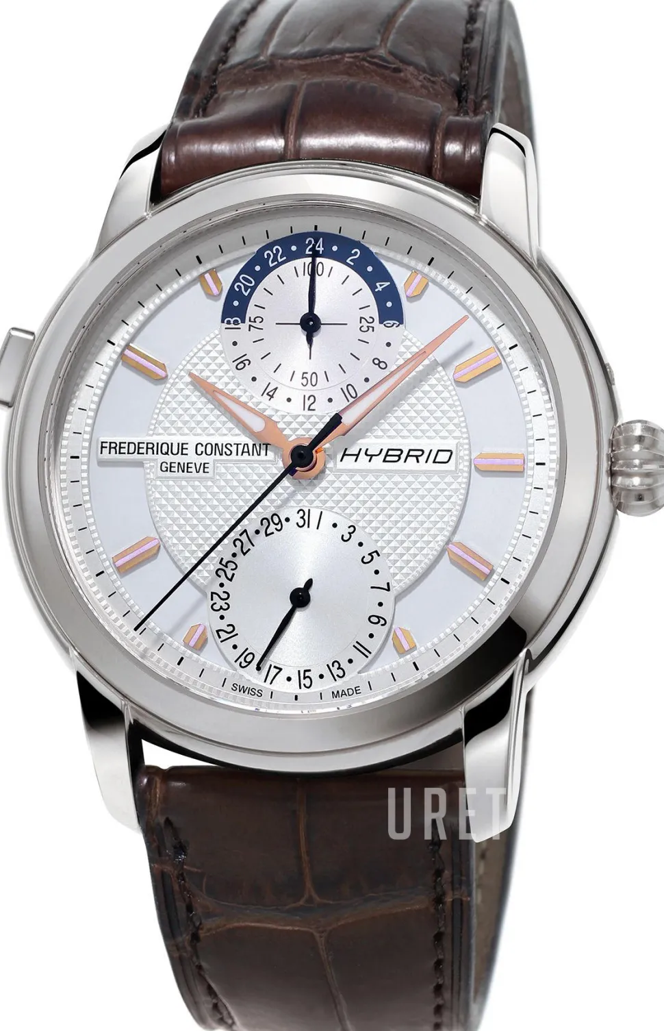 Hybrid Manufacture Silverfärgad/Läder Ø42 mm