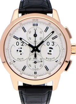 Ingenieur Silverfärgad/Läder Ø45 mm