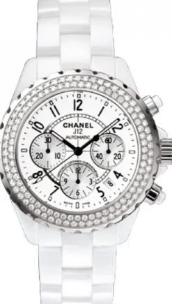 J12 Chronograph Vit/Keramik Ø41 mm