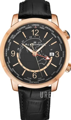 Journeyman Svart/Läder Ø42 mm