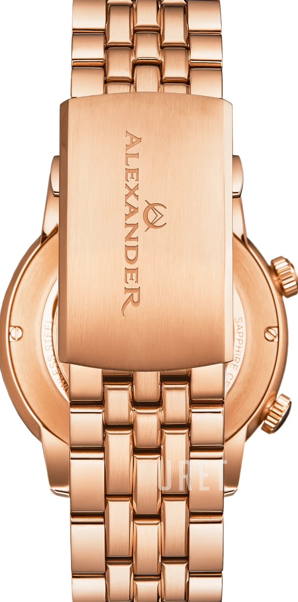 Journeyman Vit/Roséguldstonat stål Ø42 mm