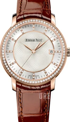 Jules Audemars Silverfärgad/Läder Ø39 mm