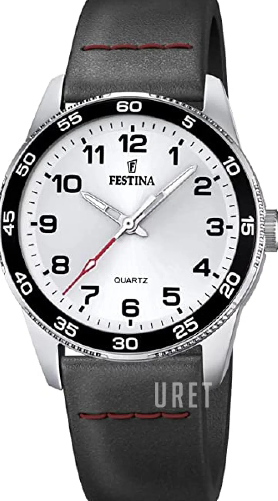 Junior Silverfärgad/Läder Ø34 mm