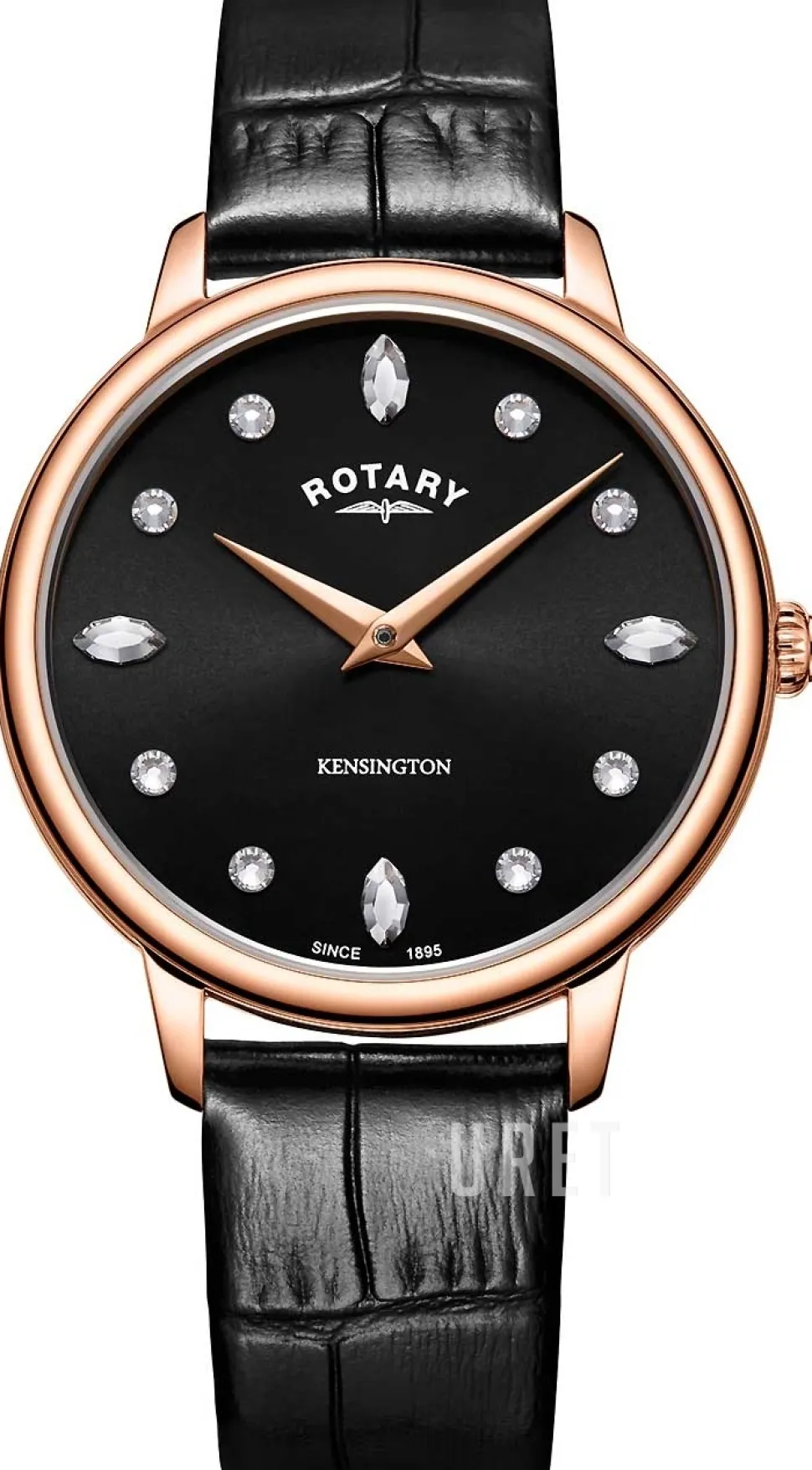 Kensington Svart/Läder Ø35 mm