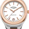 Kensington Vit/Roséguldstonat stål Ø32 mm