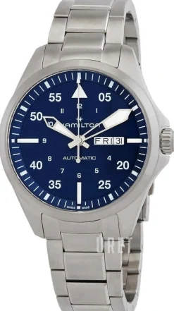 Khaki Aviation Pilot Blå/Stål Ø42 mm