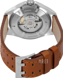 Khaki Aviation Silverfärgad/Läder Ø42 mm