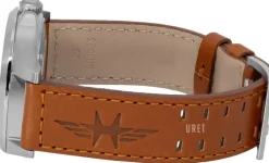 Khaki Aviation Silverfärgad/Läder Ø42 mm