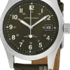 Khaki Field Grön/Läder Ø38 mm