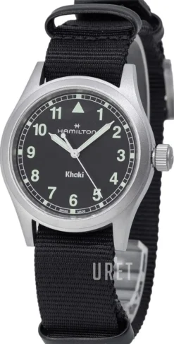 Khaki Field Svart/Textil Ø38 mm