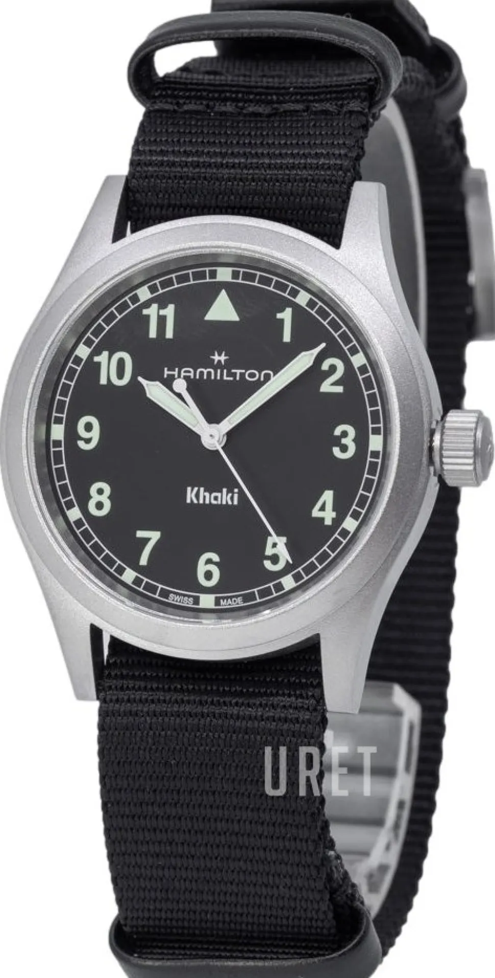 Khaki Field Svart/Textil Ø38 mm