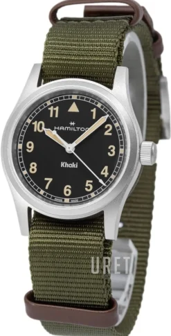Khaki Field Svart/Textil Ø33 mm