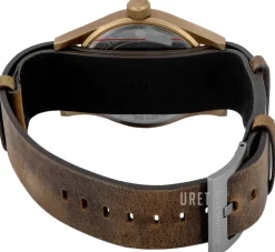 Khaki Field Vit/Läder Ø38 mm