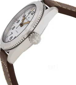 Khaki Field Vit/Läder Ø37 mm