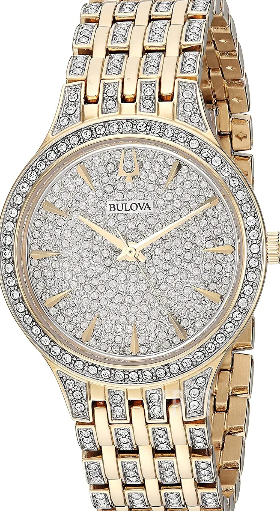 Kristallinfattad/Gulguldtonat stål Ø32 mm