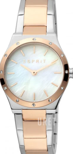 Kristin Vit/Roséguldstonat stål Ø30 mm