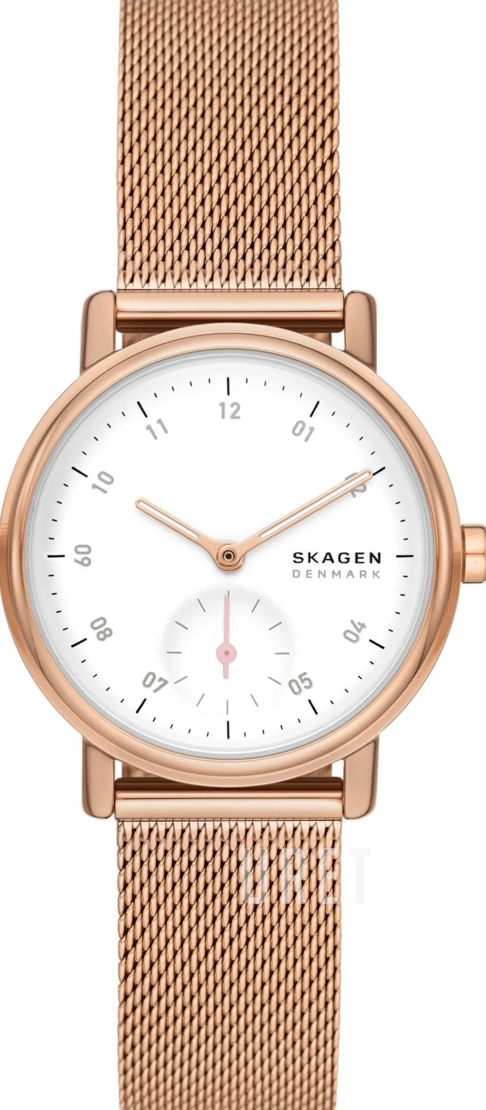 Kuppel Lille Vit/Roséguldstonat stål Ø32 mm