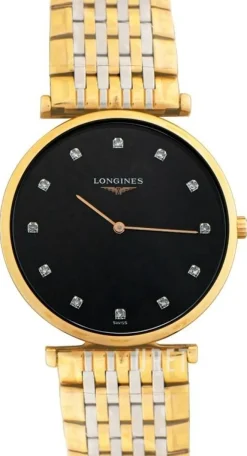 La Grande Classique De Svart/Roséguldstonat stål Ø33 mm