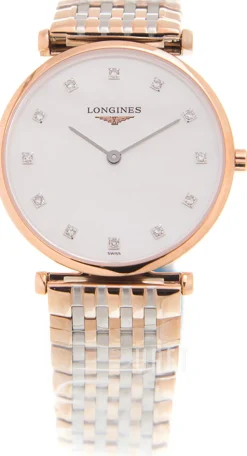La Grande Classique De Vit/Roséguldstonat stål Ø29 mm