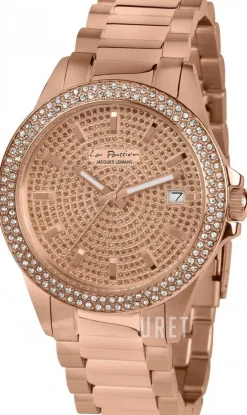 La Passion Kristallinfattad/Roséguldstonat stål Ø38 mm