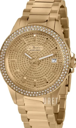 La Passion Kristallinfattad/Gulguldtonat stål Ø38 mm