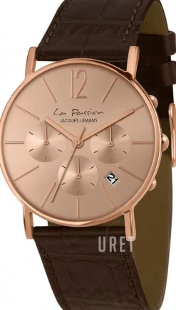 La Passion Roséguldstonad/Läder Ø40 mm