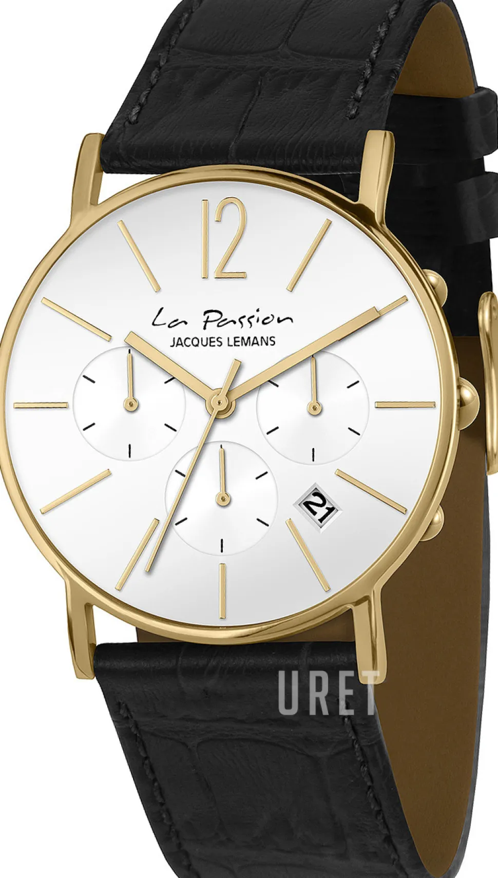 La Passion Vit/Läder Ø40 mm