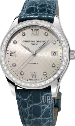 Ladies Automatic Grå/Läder Ø36 mm