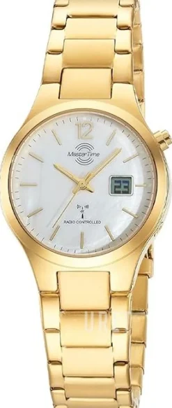 Lady Line Vit/Gulguldtonat stål Ø33 mm