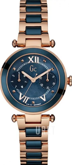 LadyChic Blå/Roséguldstonat stål Ø36 mm