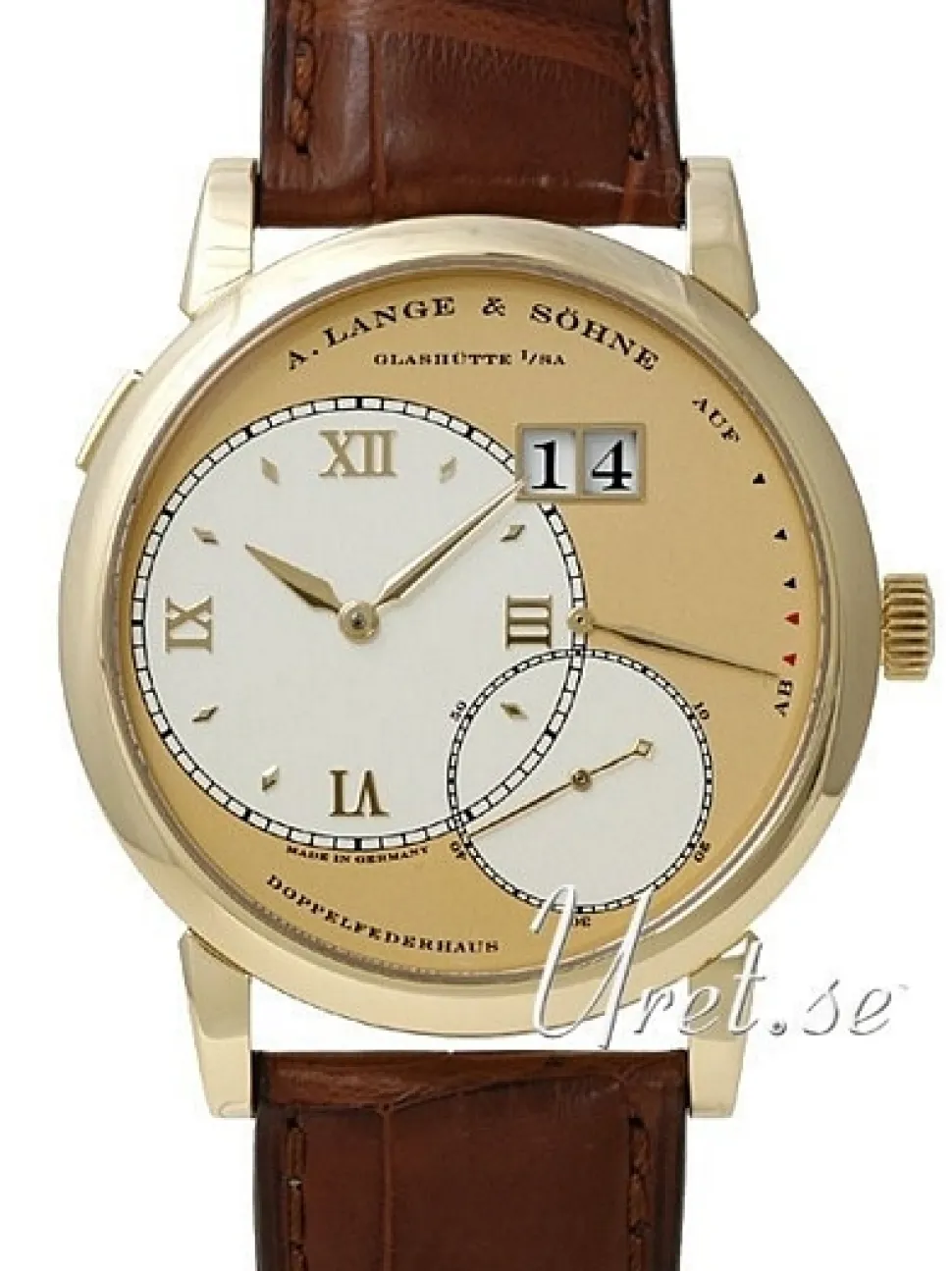 Lange 1 Champagnefärgad/Läder Ø42 mm