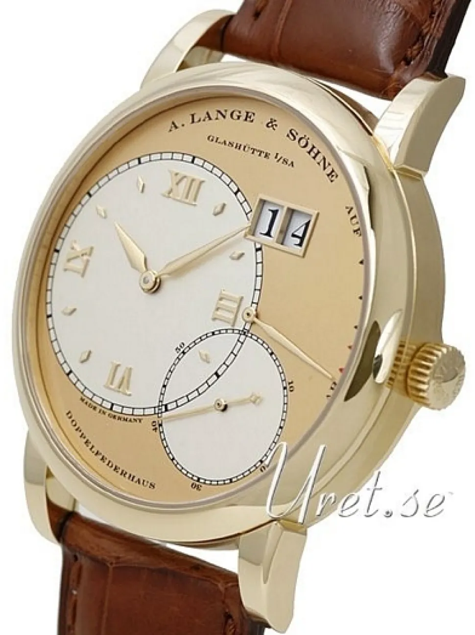 Lange 1 Champagnefärgad/Läder Ø42 mm