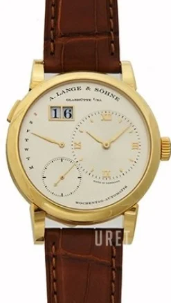 Lange 1 Daymatic Vit/Läder Ø39.5 mm