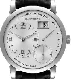 Lange 1 Silverfärgad/Läder Ø39 mm