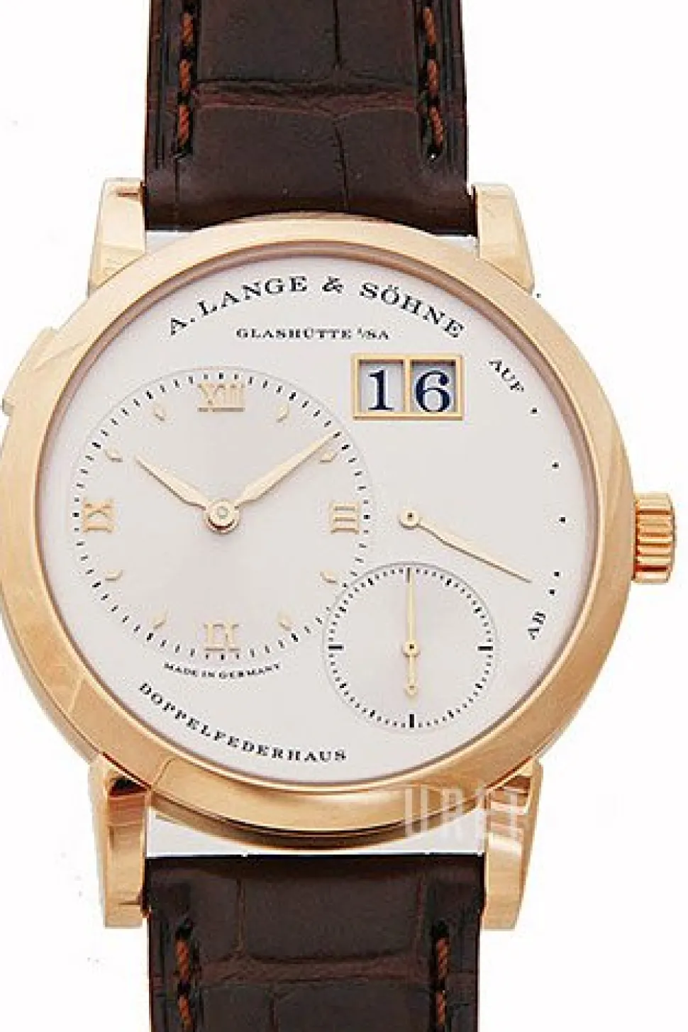 Lange 1 Silverfärgad/Läder Ø38.5 mm