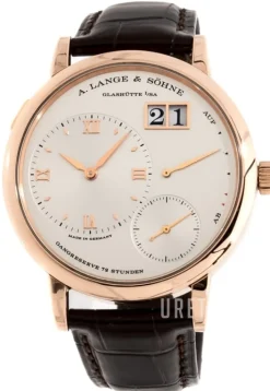 Lange 1 Silverfärgad/Läder Ø40.9 mm