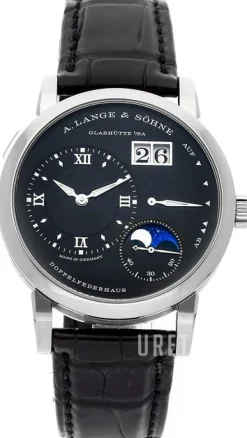 Lange 1 Svart/Läder Ø39 mm