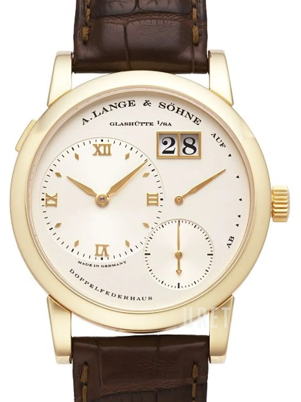 Lange 1 Vit/Läder Ø38.5 mm