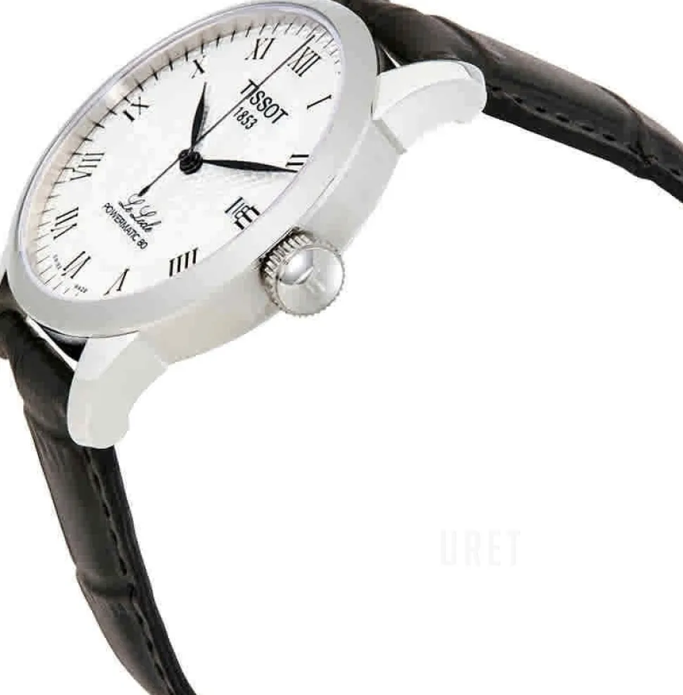 Le Locle Silverfärgad/Läder Ø39.3 mm