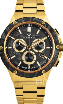 Le Monarque Grå/Gulguldtonat stål Ø42 mm