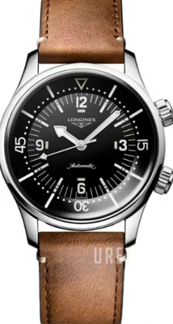 Legend Diver Svart/Läder Ø39 mm