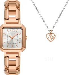 Leila Silverfärgad/Roséguldstonat stål Ø27 mm