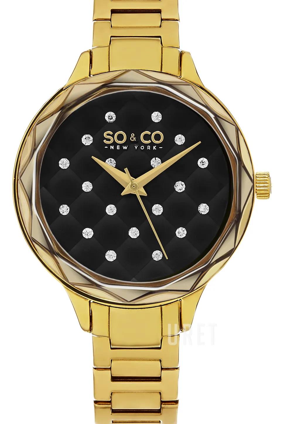 Lenox Svart/Gulguldtonat stål Ø38 mm