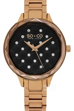 Lenox Svart/Roséguldstonat stål Ø38 mm