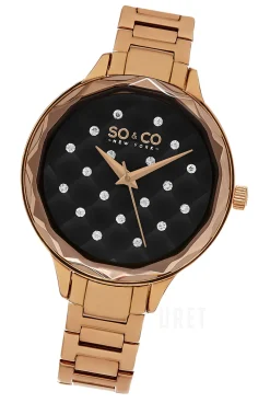 Lenox Svart/Roséguldstonat stål Ø38 mm