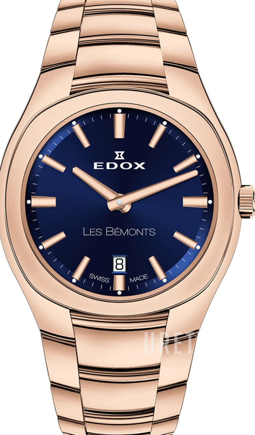 Les Bemonts Blå/Roséguldstonat stål Ø30 mm