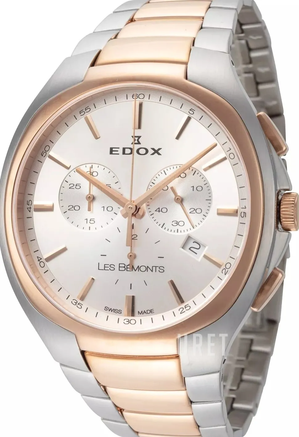 Les Bemonts Silverfärgad/Roséguldstonat stål Ø42 mm