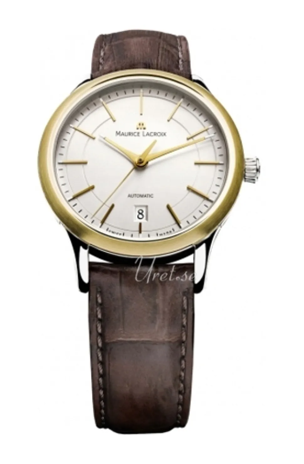 Les Classiques Date Silverfärgad/Läder Ø38 mm